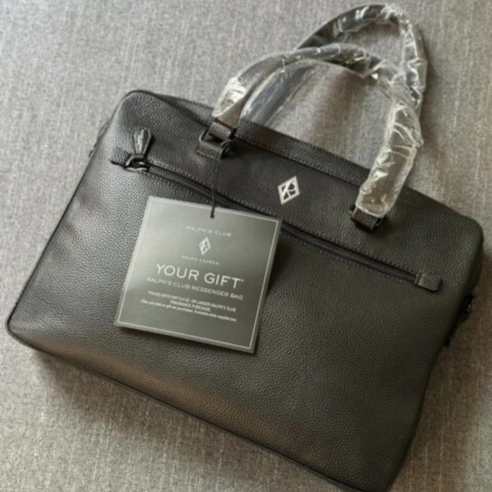 Ralph Lauren | Black Briefcase - Messenger Bag | NEW